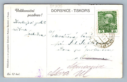 Pohlednice VELIKONOČNÍ POZDRAV (ST305)