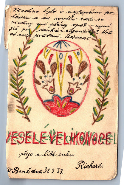 Pohlednice VESELÉ VELIKONOCE (ST320)