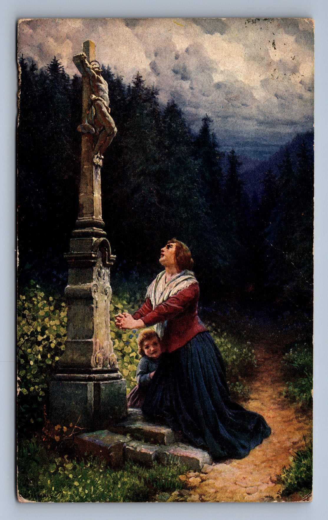 Pohlednice ADOLF LIEBSCHER CO VÍTĚZE A DRAVÉHO VRAŤ NÁM JEJ PAE(ST347)