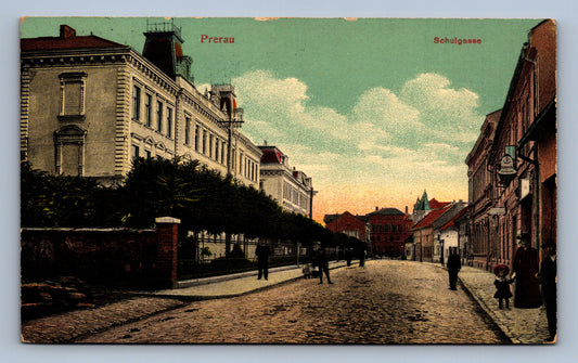 Pohlednice PRERAU PŘEROV SCHULGASSE (ST368)
