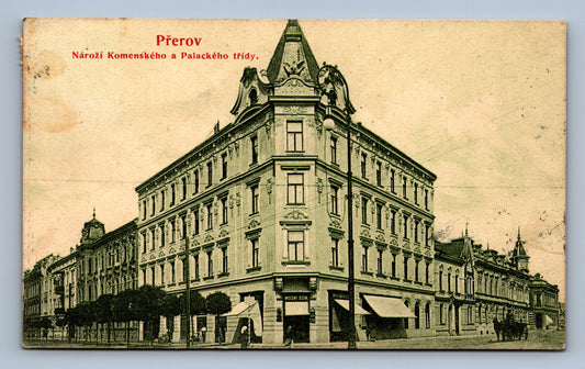 Pohlednice PŘEROV NÁROŽÍ KOMENSKÉHO A PALACKÉHO TŘÍDY(ST370)