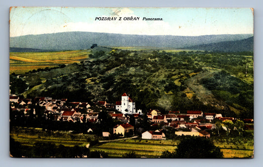Pohlednice POZDRAV Z OBŘAN PANAROMA (ST381)