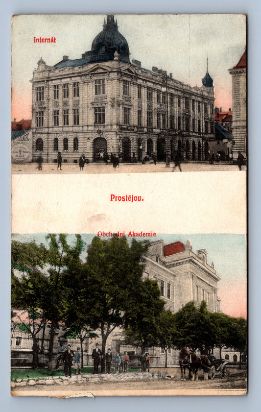 Pohlednice PROTĚJOV INTERNÁT OBCHODNÍ AKADEMIE (ST401)