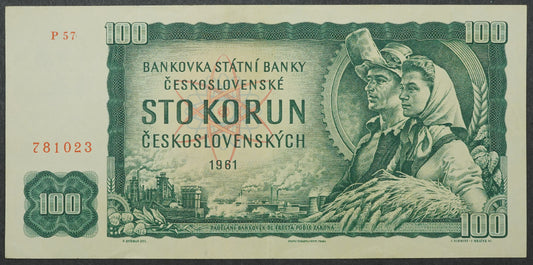 100 kčs 1961 P