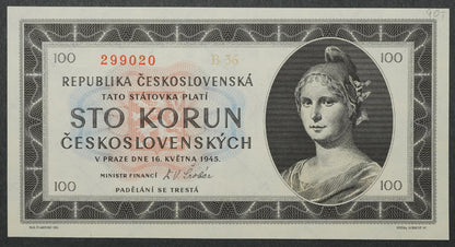 100 Kčs 1945 B 36