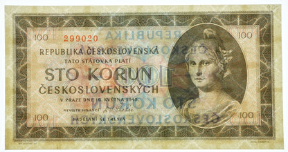 100 Kčs 1945 B 36