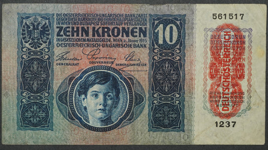 10 krone přetisk