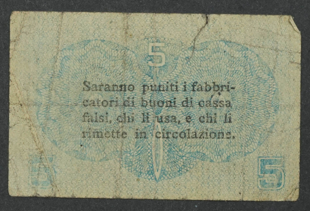 5 centesimi 1918 Itálie