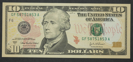 10 Dollar 2004 unc