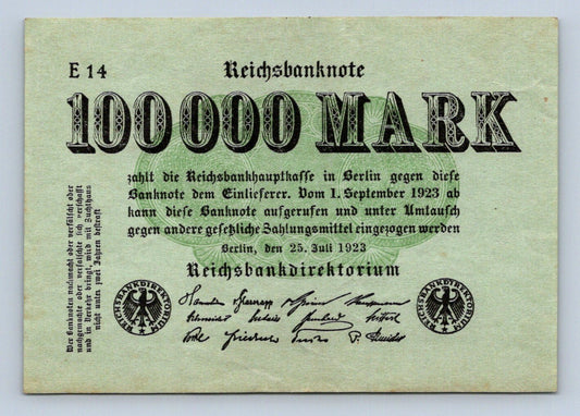 100 000 Marek 1923 E