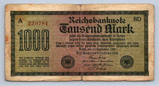 1000 marek 1922