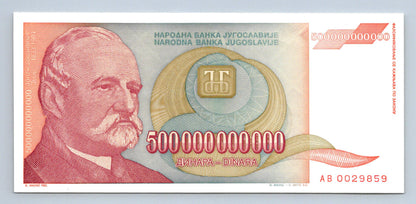 500 miliard dinar jugoslavie s.AB UNC