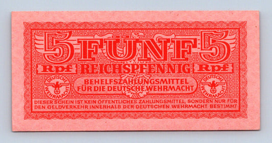 5 REICHSPFENNIG 1942 UNC