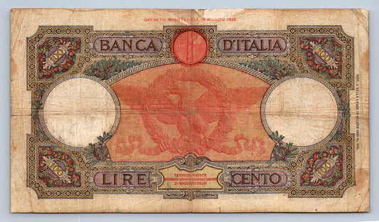 100 LIRE CENTO BANCA D'ITALIA