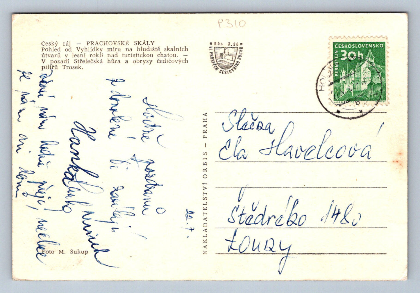Pohlednice Český ráj - PRACHOVSKÉ SKÁLY (P310)