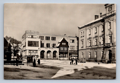 Pohlednice ŽELEZNÝ BROD - náměstí (P342)