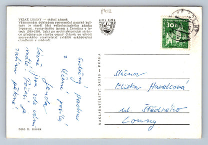 Pohlednice VELKÉ LOSINY - státní zámek (P412)