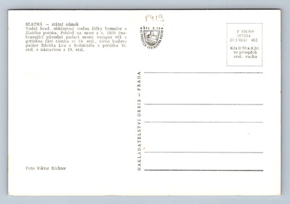 Pohlednice BLATNÁ - státní zámek (P419)