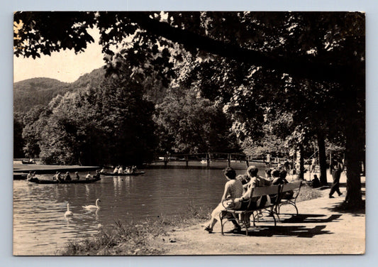 Pohlednice Čs. štátne kúpele TRENČIANSKE TEPLICE Labutie jezero(P429)