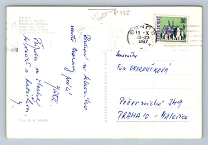 Pohlednice BRNO - Město s hradem (P432)
