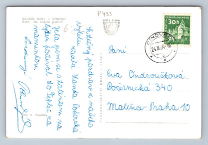 Pohlednice KRUŠNÉ HORY - CINOVEC (P433)