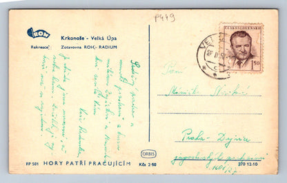 Pohlednice KRKONOŠE - Velká Úpa - zotavovny ROH - RADIUM (P449)