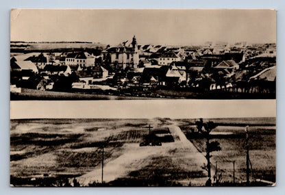 Pohlednice LIDICE - pred a po zničení - koláž (P451)