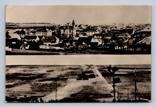 Pohlednice LIDICE - pred a po zničení - koláž (P451)