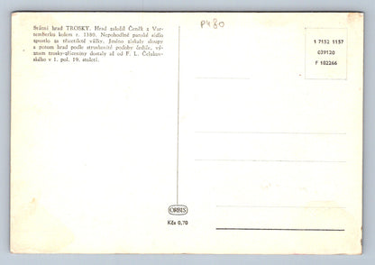 Pohlednice Státní hrad TROSKY (P480)