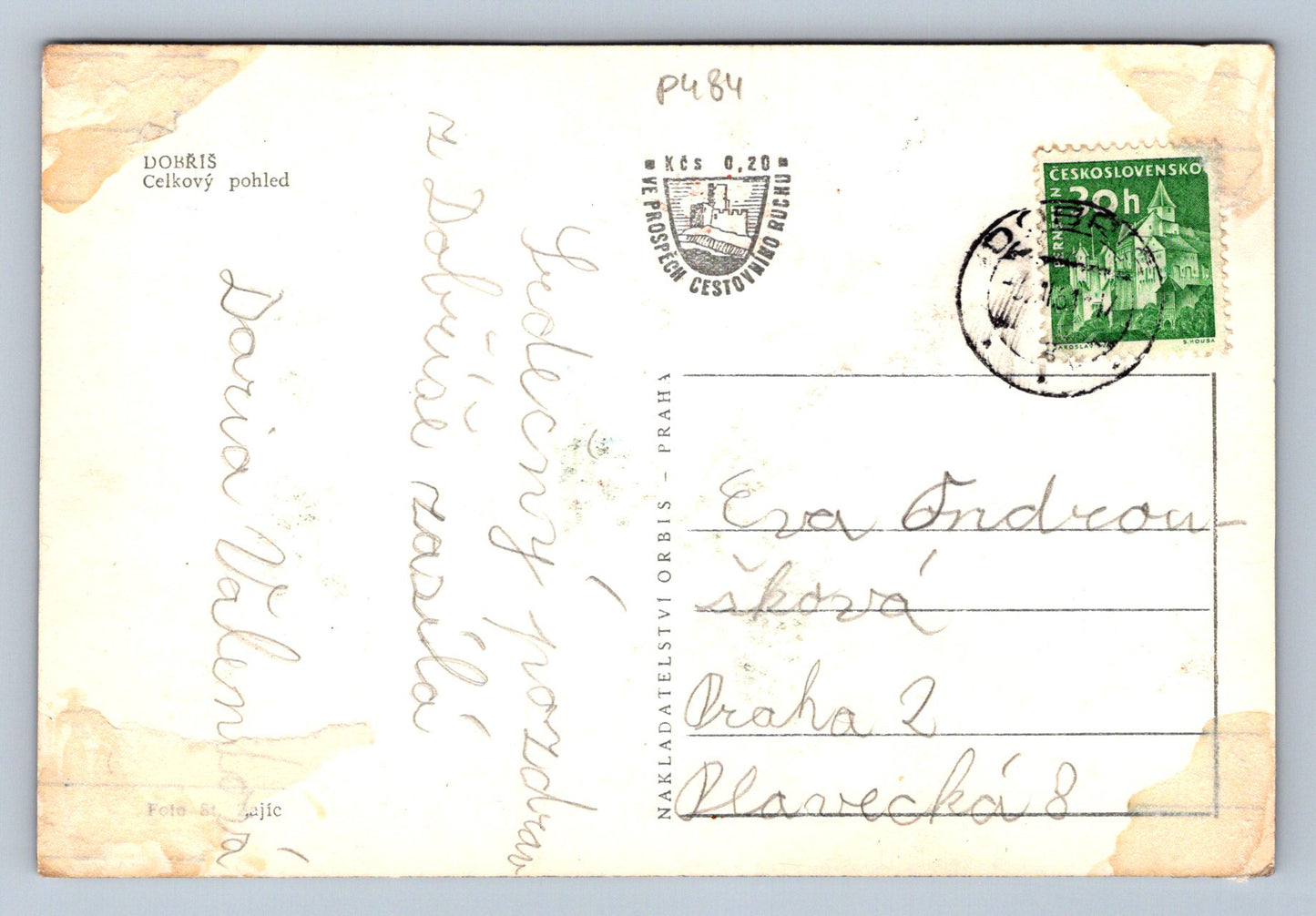 Pohlednice DOBŘÍŠ - Celkový pohled (P484)