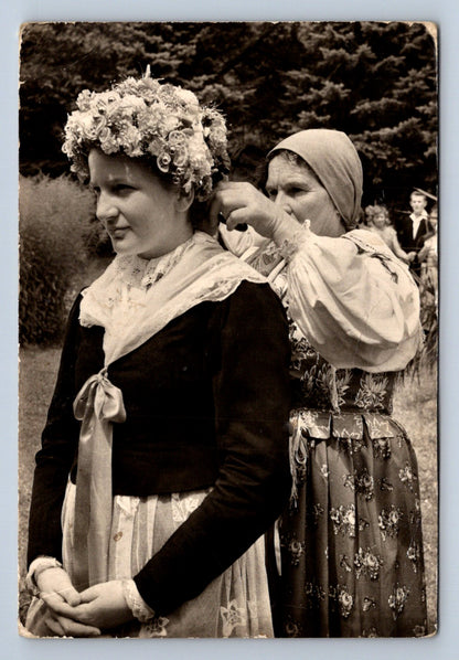 Pohlednice Čepení chodské nevěsty (P493)