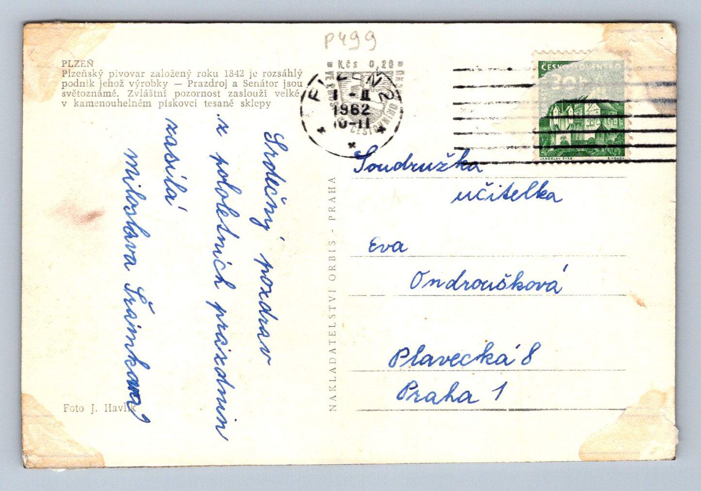 Pohlednice PLZEŇ (P499)