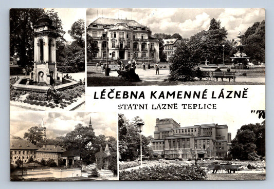 Pohlednice LEČEBNA KAMENNÉ LÁZNĚ - státní lázně Teplice (P587)