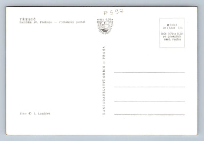 Pohlednice TŘEBÍČ - Bazilika sv. Prokopa - ROMÁNSKÝ PORTÁL (P597)