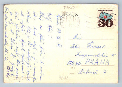 Pohlednice Josef Lada - kolorovaná kresba (P605)