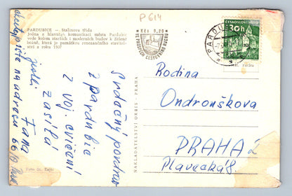Pohlednice PARDUBICE - Stalinova třída (P614)