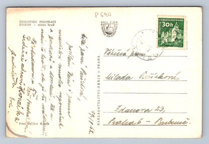 Pohlednice ZVÍKOVSKÉ PODHRADÍ - ZVÍKOV - státní hrad (P640)