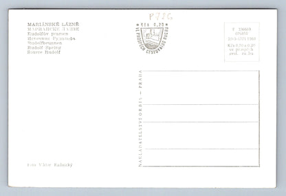 Postcard MARIÁNSKÉ LÁZNĚ - Rudolf's spring (P726)