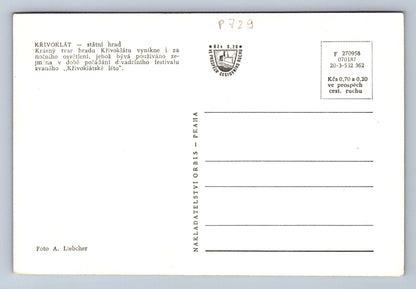 Pohlednice KŘIVOKLÁT - státní hrad (P729)