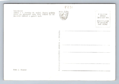 Pohlednice VELTRUSY - zámek z 1. čtvrtiny 18. století (P731)