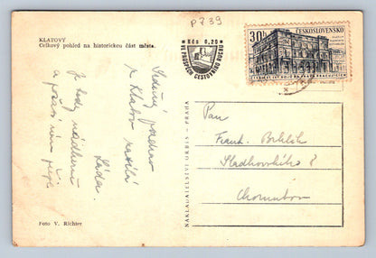Pohlednice KLATOVY - celkový pohled na historickou část města (P739)