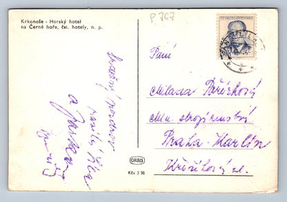 Pohlednice Krkonoše - Horský hotel na Černé hoře (P767)