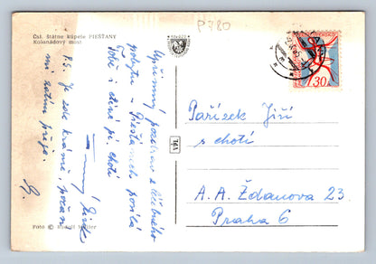 Pohlednice Čsl. štátne kúpele PIEŠŤANY - Kolonádový most (P780)
