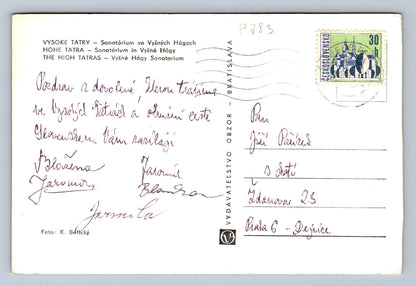 Pohlednice VYSOKÉ TATRY - Sanatorium vo Vyšných Hagoch (P783)