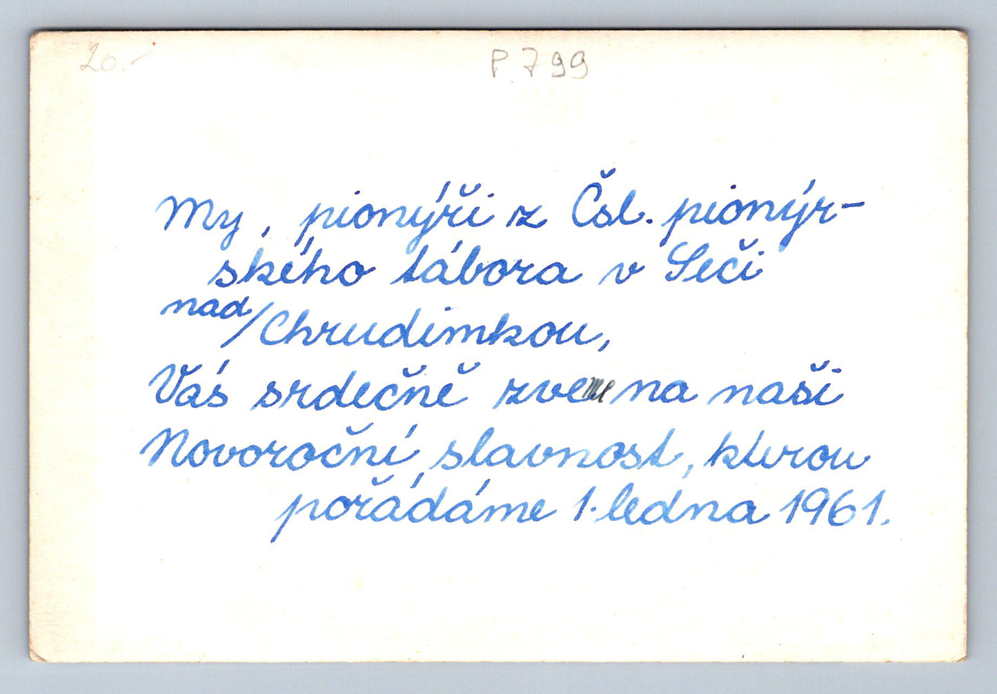 FOTO Pionýři z Čsl. pionýrského tábora v Ječi nad Chrudimkou(P799)
