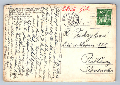 Pohlednice Zelená hora u Nepomuku (P820)