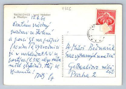Pohlednice TROSKOVICE - hotel Nebákov p. Mladějov (P826)