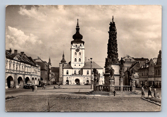Pohlednice ŽATEC - náměstí Velké říjnové revoluce (P831)