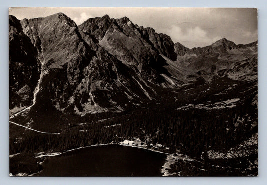 Pohlednice VYSOKÉ TATRY - pohľad z Ostrvy na Popradské pleso (P840)