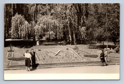 Pohlednice LÁZNĚ PODĚBRADY - květinové hodiny (P972)